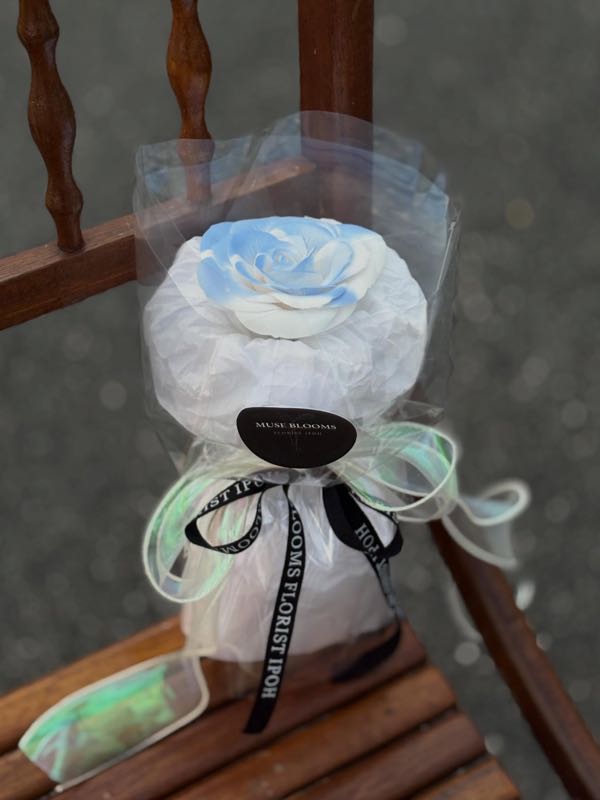 Single rose soap flower – photo 2