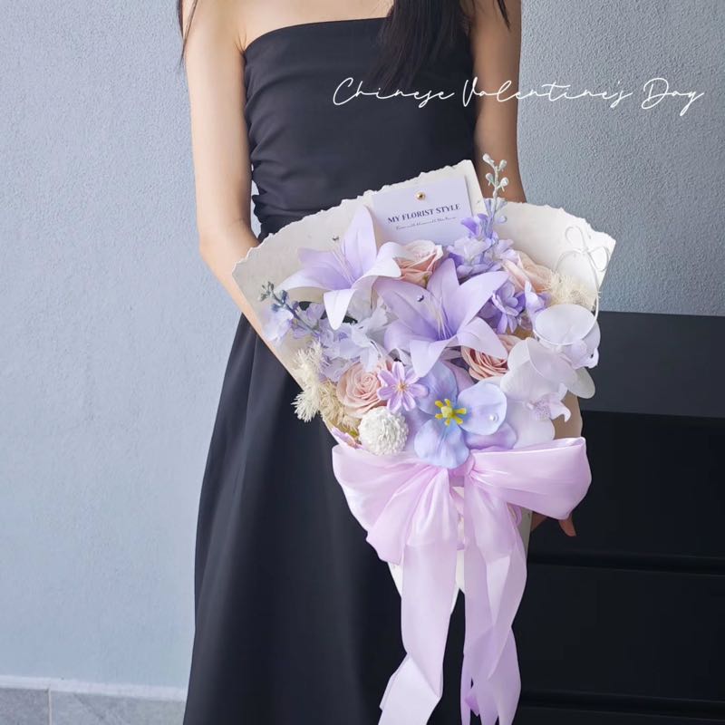 Mermaid Dream Soap Flower Bouquet – photo 2