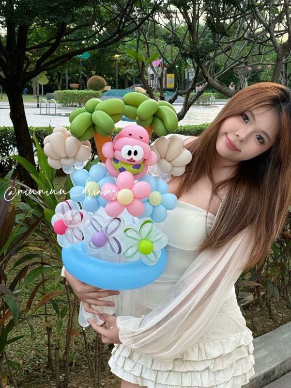 Patrick Star Balloon Bouquet