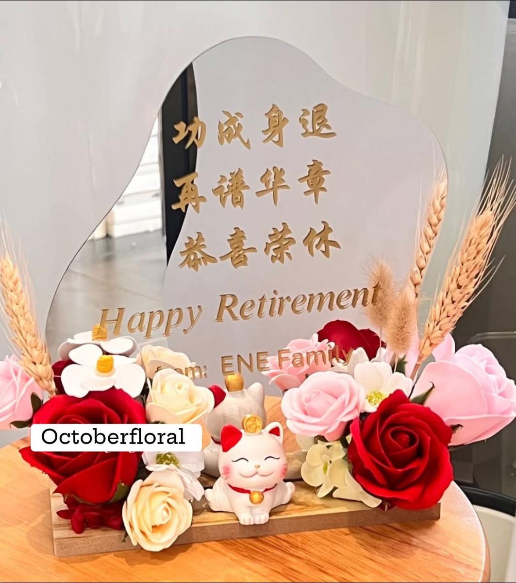 AcrylicTabletop Floral Stand