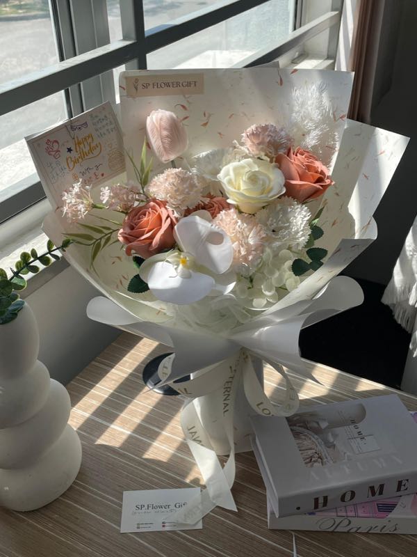 Cappuccino Soap Bouquet