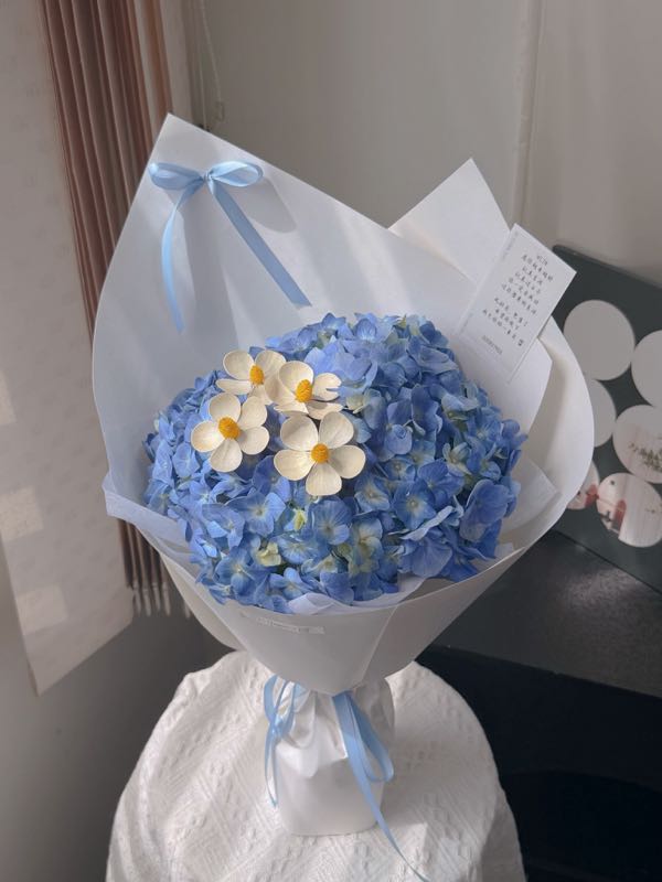 Blue Hydrangea Bouquet