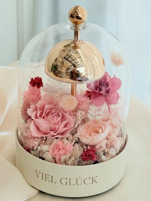 Preserved Flower Glass Night Lamp – photo 2