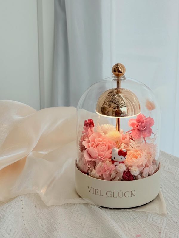Preserved Flower Glass Night Lamp – photo 3