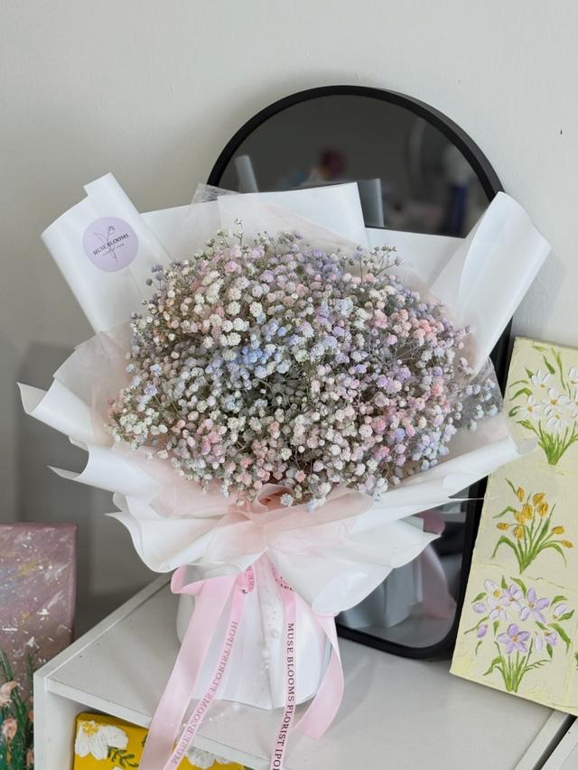 Colorful Baby’s Breath Bouquet