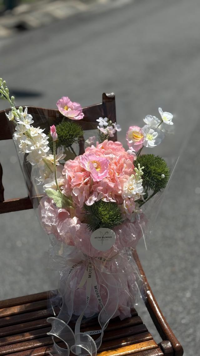 Ethereal Pink Artificial Flower Bouquet