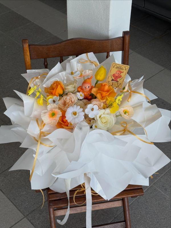 Star Character Orange Soap Bouquet